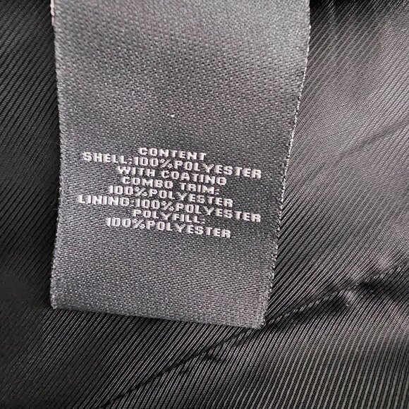 VINCE CAMUTO Quilted Faux Suede Trim Black Field Equestrian Jacket - Picture 10 of 16